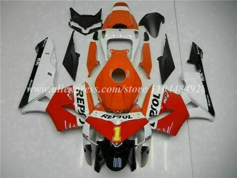 4Gifts New ABS Motorcycle Fairings Kit Fit For HONDA CBR600RR F5 2005 2006 05 06 Bodywork Set Custom Number 1