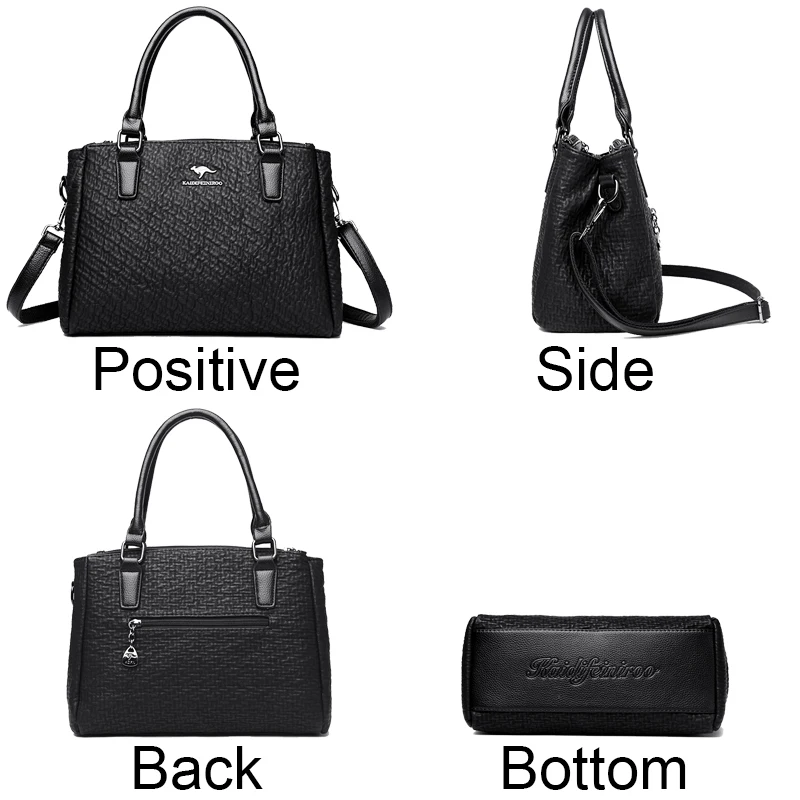 Imagem -03 - Bolsala de Couro Casual Luxuosa para Mulheres Bolsas de Mão Feminina Bolsa de Ombro Grandes Bolsas Crossbody Alta Qualidade 2023