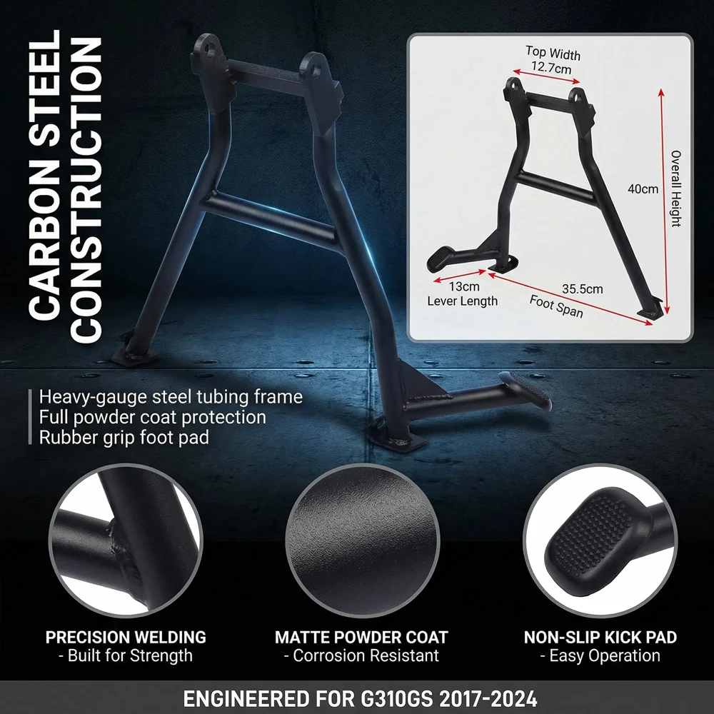 Motorcycle Center Kickstand Black Parking Frame Support Bracket Stand For BMW G310GS G310 GS 2017 2018 2019 2020 2021 2022 2023
