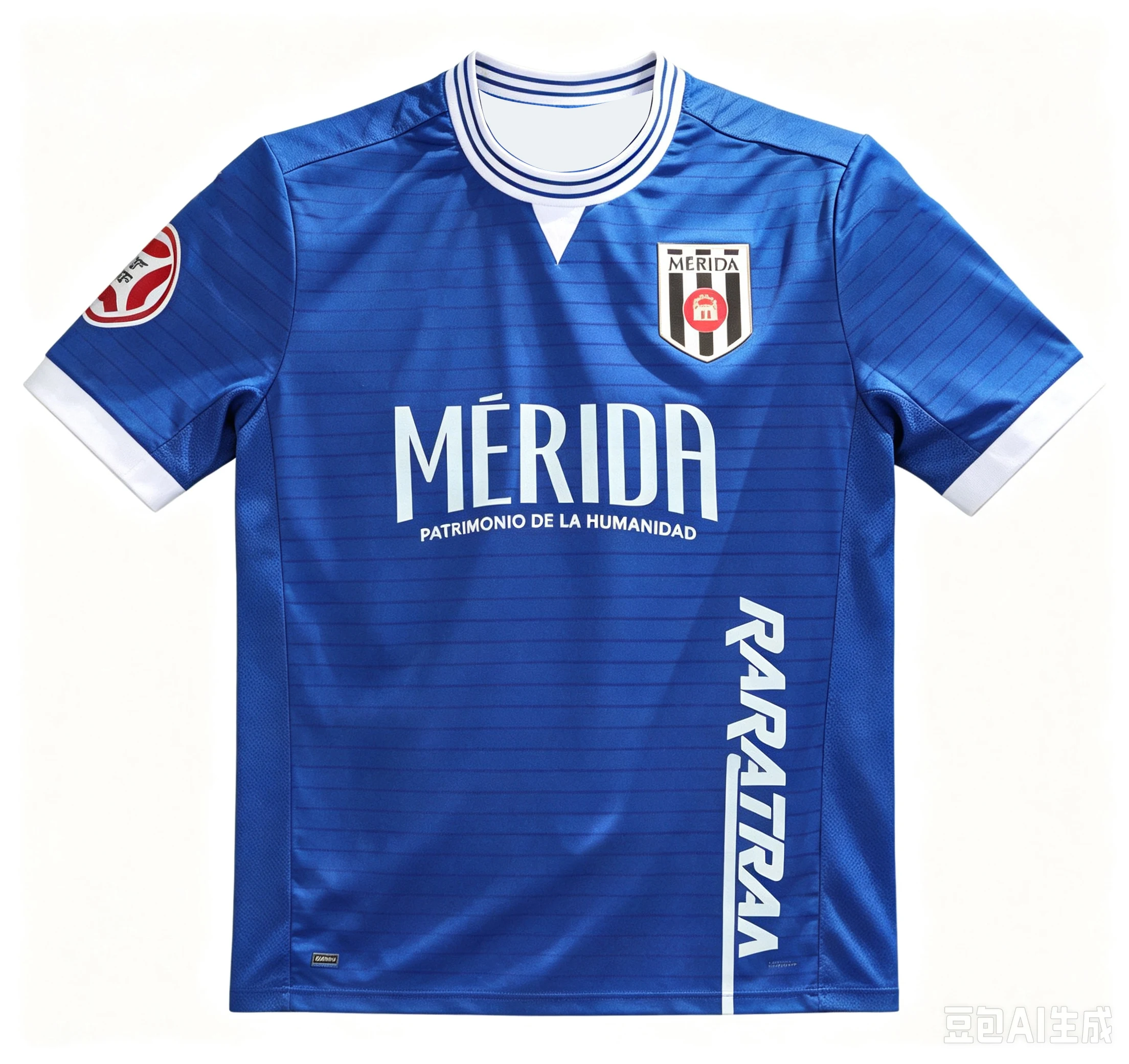 Mérida AD 2026/27 Saison Heimtrikot, 3D-Druckdesign, schnelltrocknendes, atmungsaktives T-Shirt, Herren- und Damen-Fußball-T-Shirt aus Mesh – Detail 5