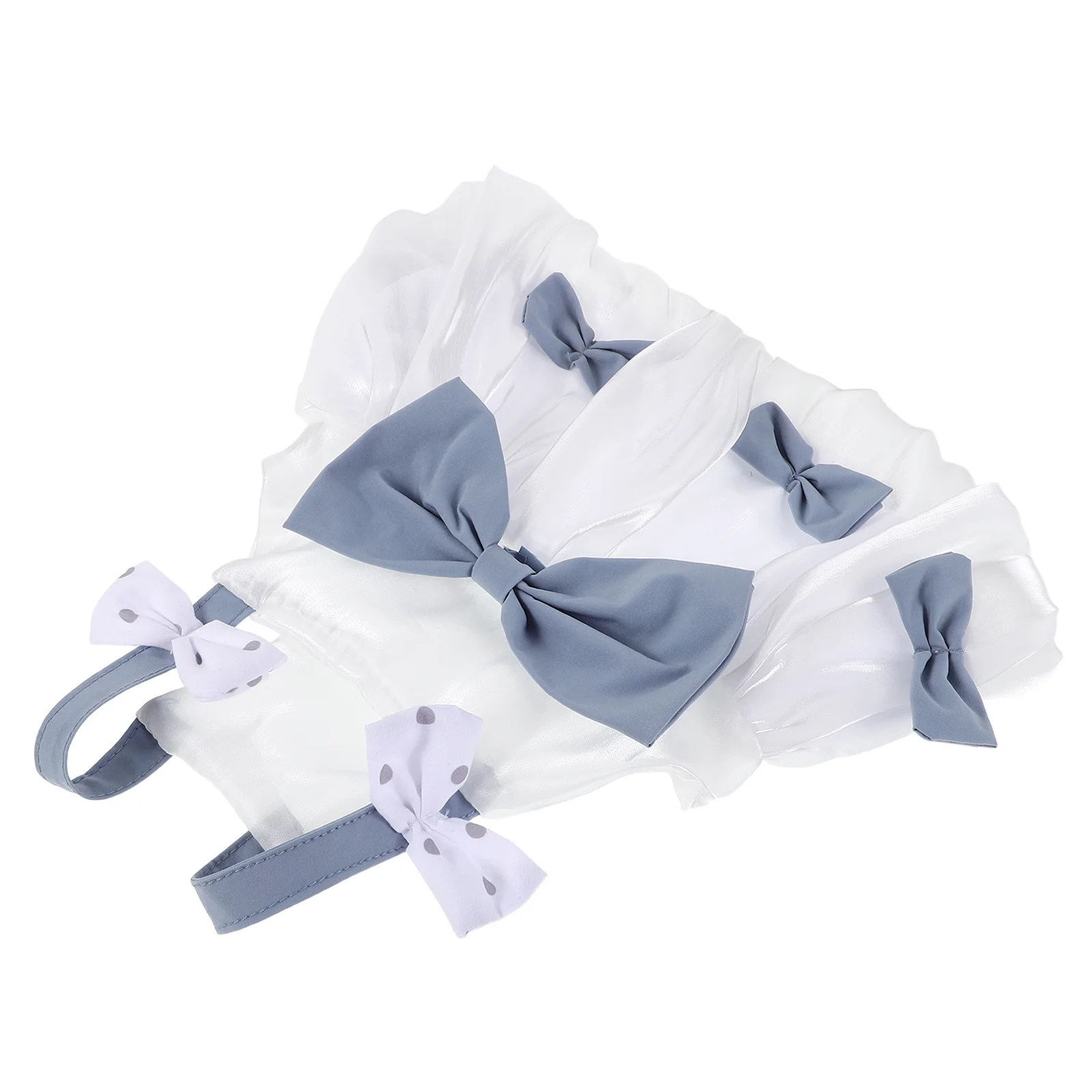 

Dog Dress Bow Design Breathable Lightweight Skirt For Small Dogs Soft Skin-Friendly Puppy Tutu Outfit - Party Wedding