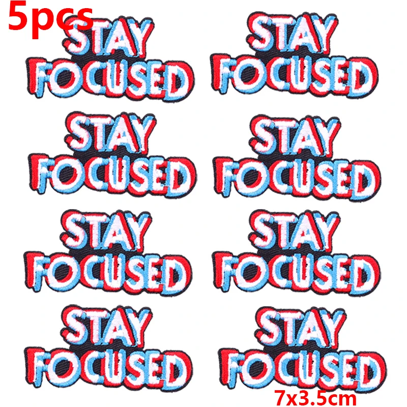 5PCS/Lots Punk Embroidery Patch Horror Movie Embroidered Patch Iron On Patches For Clothing Sticker Jacket Jeans Badge Decor DIY
