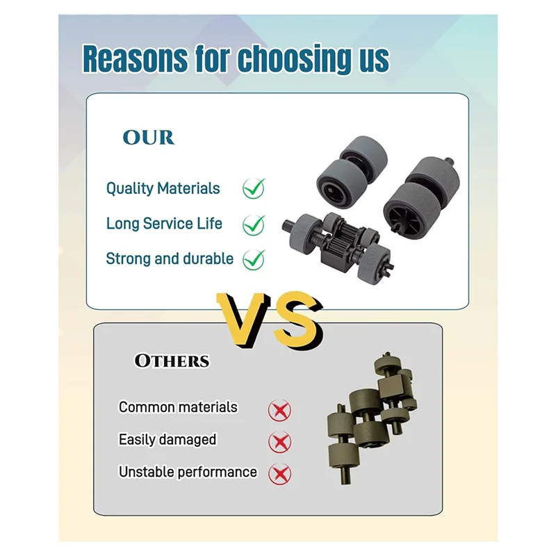 

Комплект ролика захвата бумаги для комплекта ролика для замены сканера Brother ADS-2200 ADS-3100