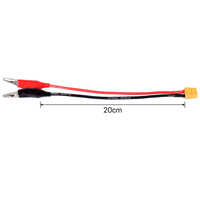 XT60 Connector Cable Alligator Clips for Measure Tool SKYRC NC2500 Pro Motor Run-in line 14AWG 20cm