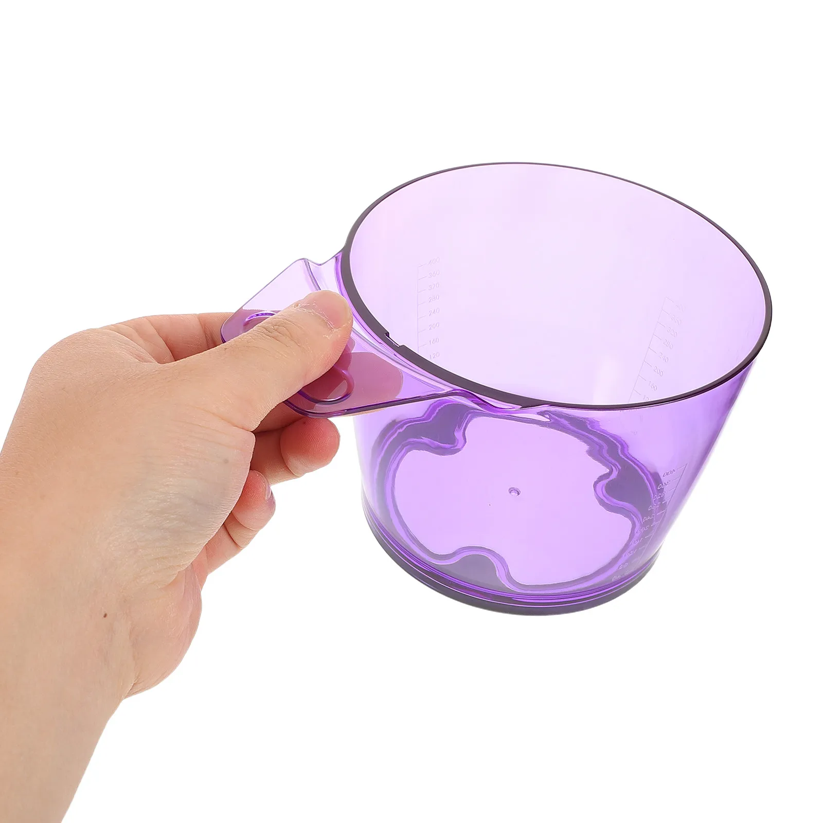 2Pcs Plastic Hair Dye Bowl Transparent Large Capacity Mixing Bowl for Salon Hair Coloring Kits Color Trays Stylist Dyeing
