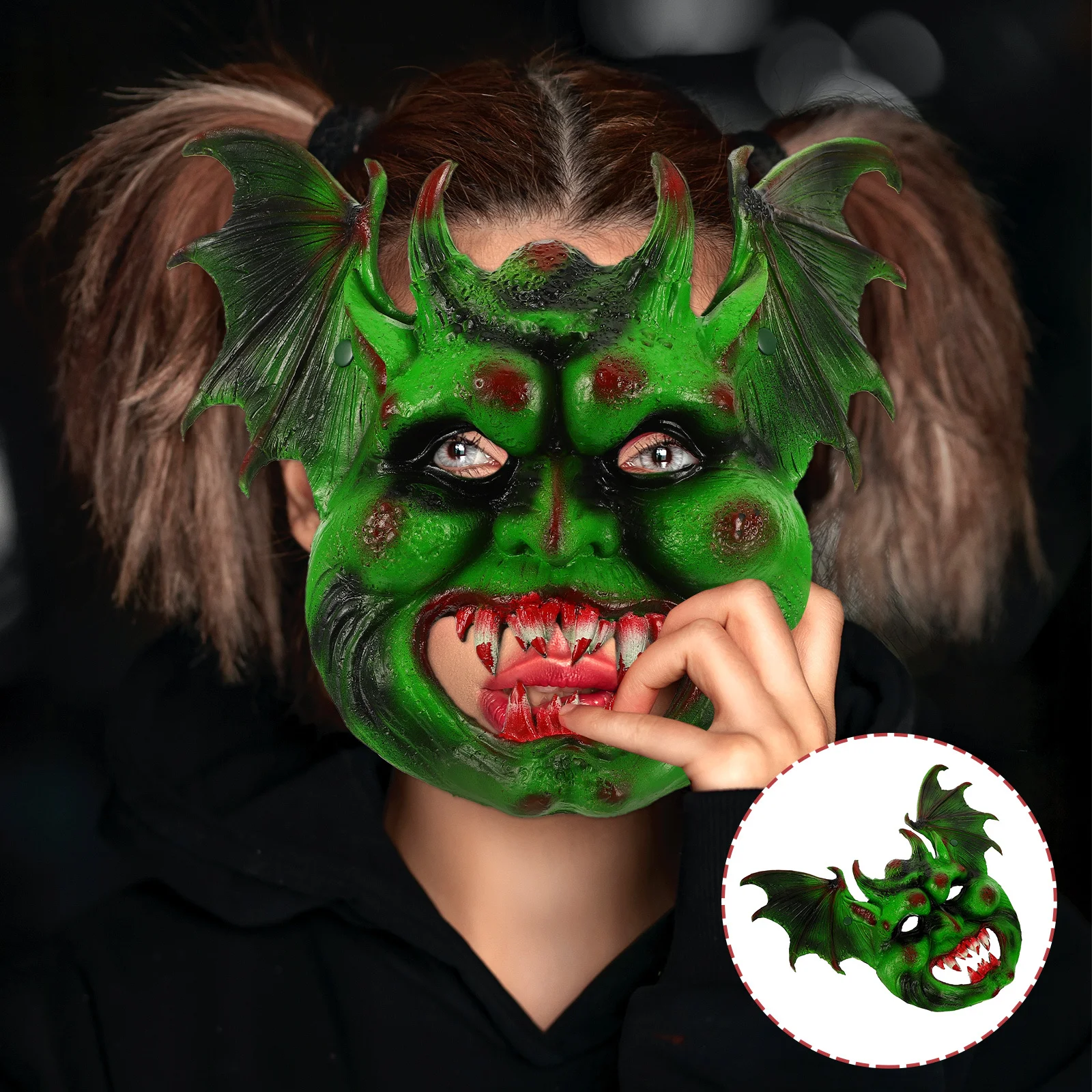 

Bat Mask Halloween Costume Scary Design Lightweight PU Material Party Cosplay Accessory Bat Mask Lovely Masks Halloween Masks