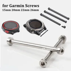 Watch Connector Screws for Garmin Fenix 3 5 6X Forerunner 235 Black Silver Watch Band Pins with Screwdrivers Replacement Tools