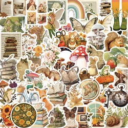 50PCS Creative Fairy Tale Animal Book Illustrations Fairy Tales Stickers DIY Diary Laptop Luggage Graffiti Decals Classic Toy