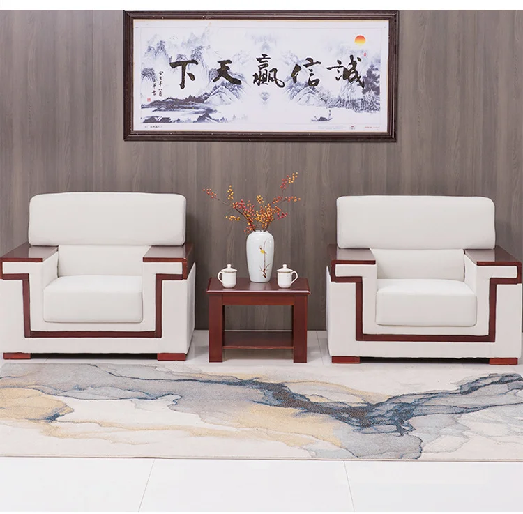 Meeting Room Office Sofa Single Reception Sofa Set Modern Design Leader Visitor Sofa