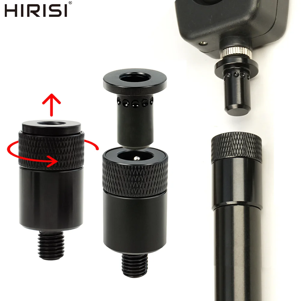 

Hirisi 2/4 шт. алюминиевый быстросменный разъем для ловли карпа, универсальный для удочки, банка, палка, сигнализация поклевки, аксессуары для рыбалки