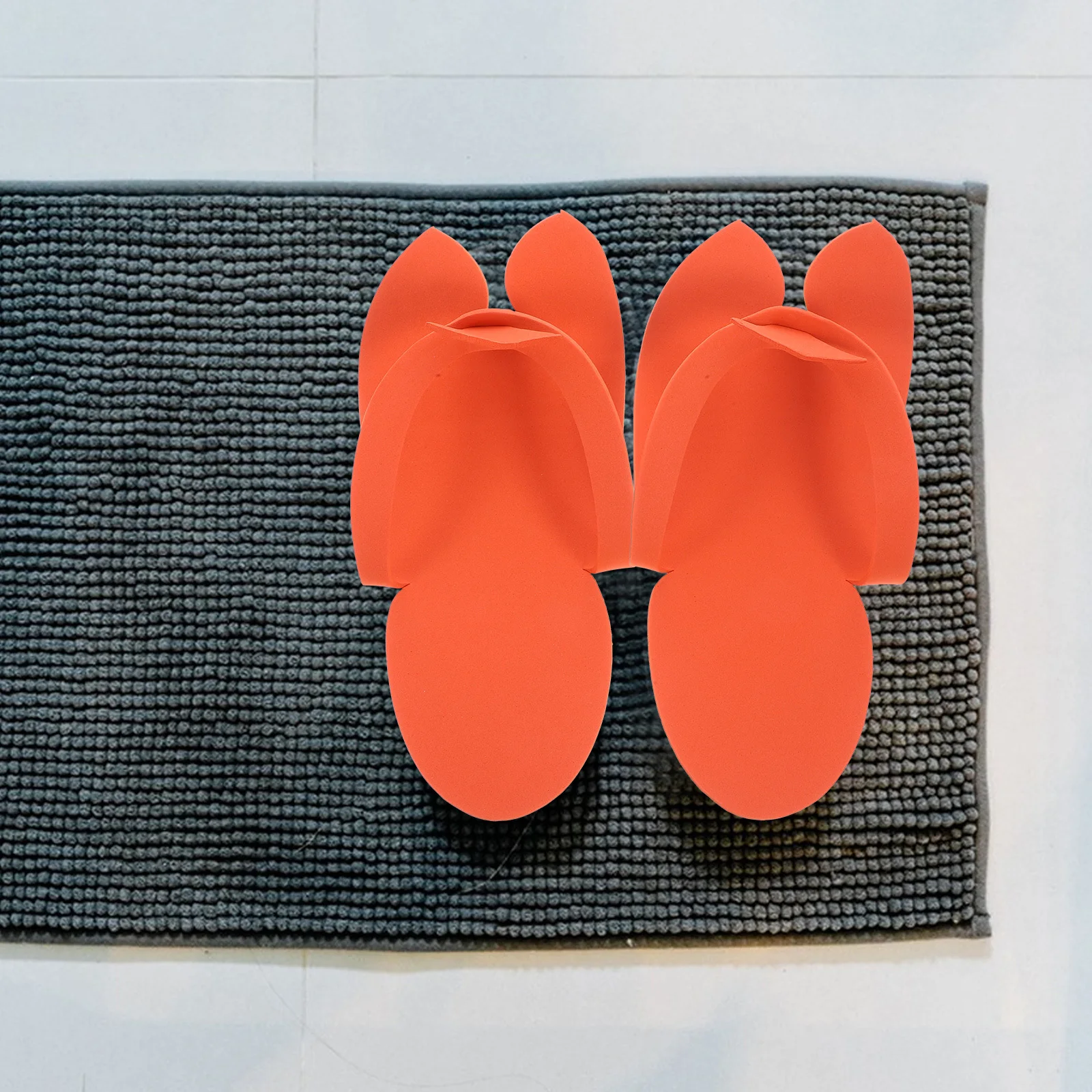 

12Pairs Professional Pedicure Slippers Eva Foam Disposable Flip-Flops Design Safe Durable Convenient Storage Portable