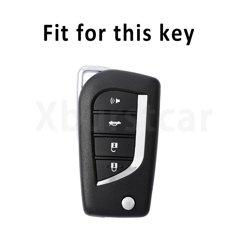 4 Buttons TPU Car Remote Key Cover Shell Fob Holder Case For Toyota Hilux Corolla Highlander Rav 4 Yaris Camry Fortuner Keyless