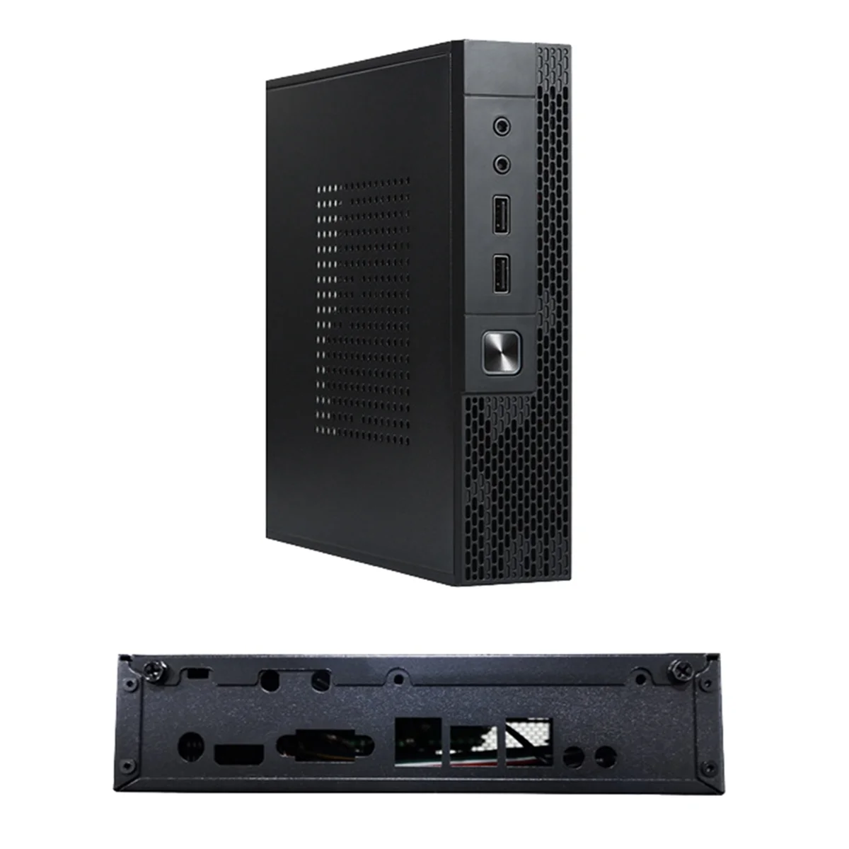 Mini-ITX HTPC for Case Box Chassis Monitoring Server Chassis Industrial Control Computer USB AUDIO Ports Enclosure