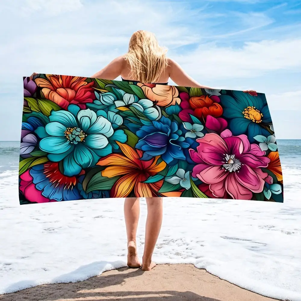 

Bath Towel Quick Drying Oversized Beach Towel Absorbent Soft Pool Towel Portable Large Size Microfiber Blanket Outdoor