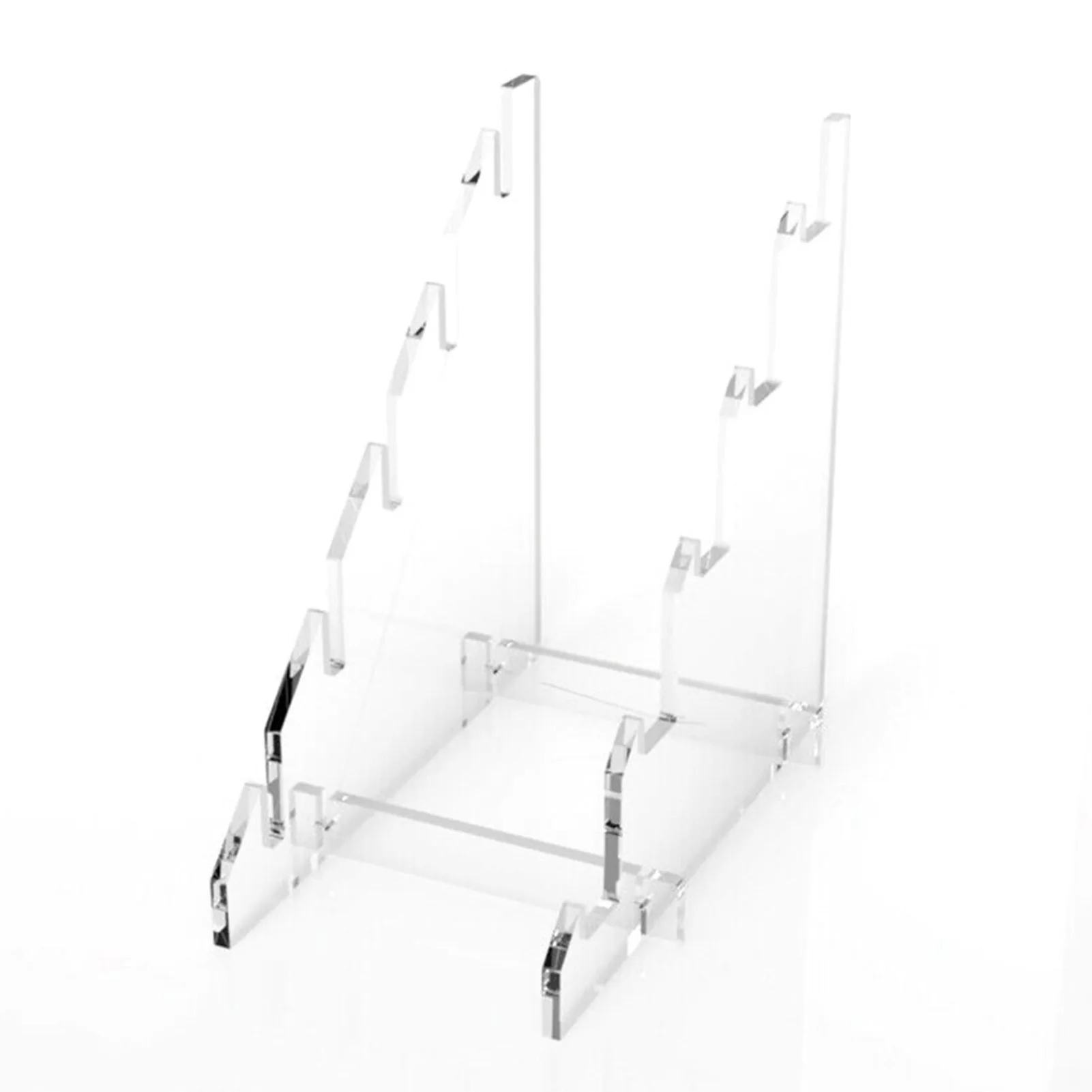 5-Slot Knives Display Stand 5 Slots Clear Knives Display Stands To Display Collectible Folding/Pocket Knives Stair Style