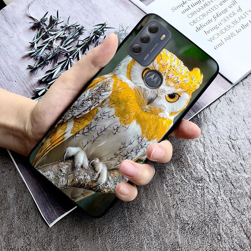 

Phone Case For Moto G85 G55 G05 G14 G75 G31 G50 G10 G20 G30 G60 G13 G32 G84 G54 G53 G72 G24 Power Cute Owl Cartoon