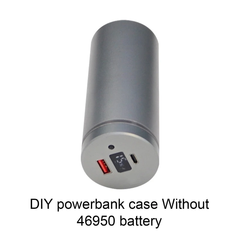 Funda para banco energía para batería 46950, soporte carga rápida, carcasa aluminio, carcasa para banco energía