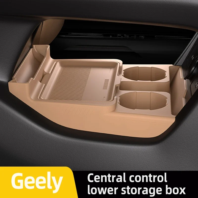 

Silicone Storage Organizer Tray for Geely Xingyue L 2025 Center Console, Custom Fit Lower Storage Box to Keep Your Car Clean & T