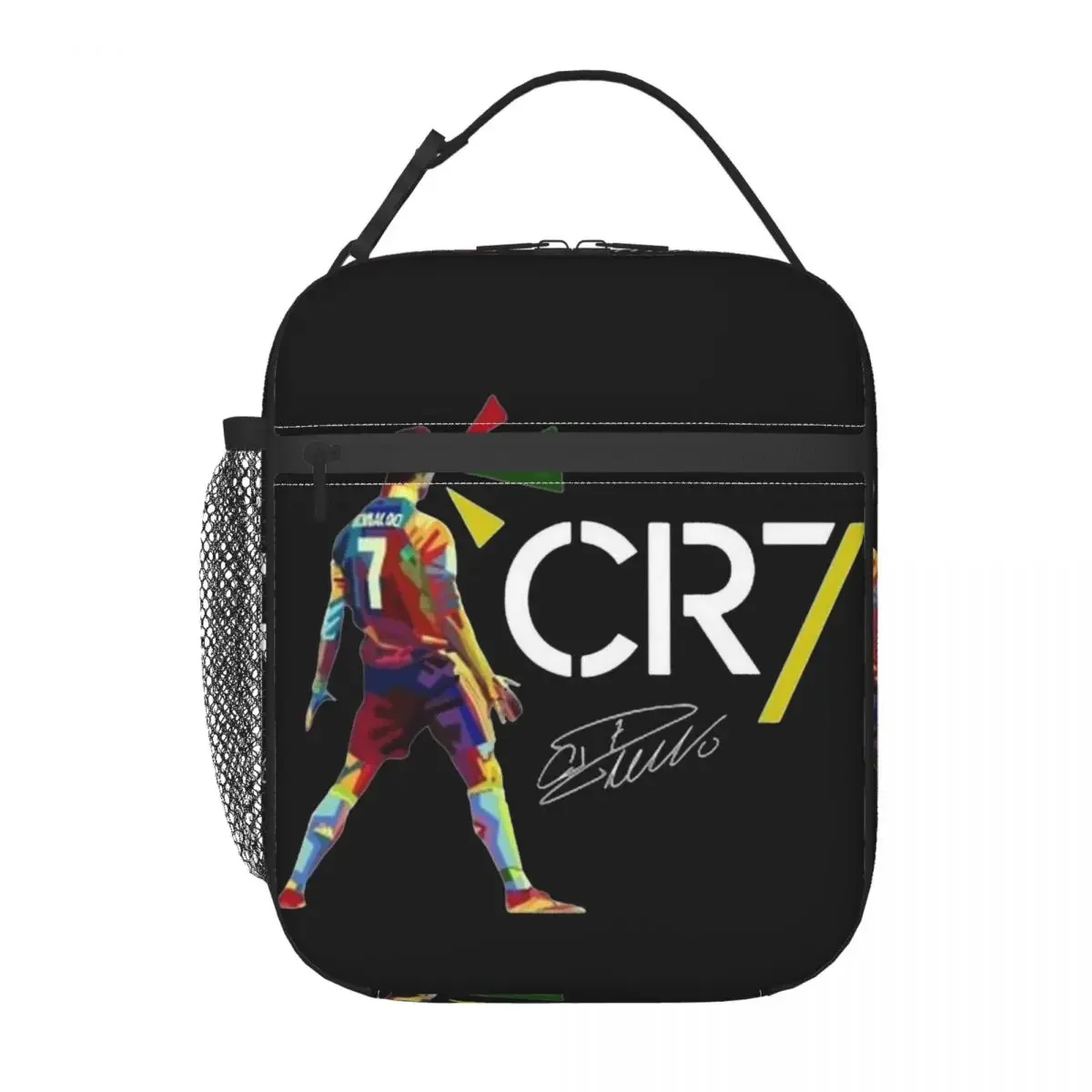 Insulated Lunch Tote Bag Cr7 Ronaldos Signature Merch Football Food Box Multifunction Thermal Cooler Lunch Box for School