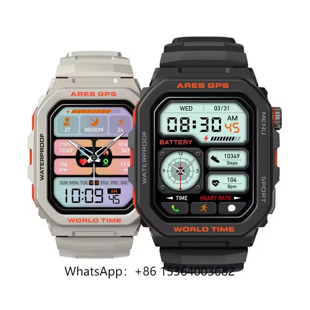 

Zeblaze Ares GPS Smart Watch 1.75 Inch IPS HD Display BT Call Compass Waterproof IP67 for Outdoor Sports Features Calendar