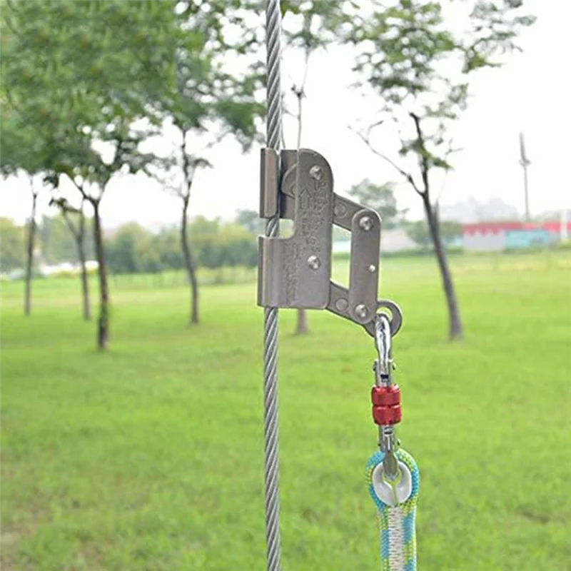 

ABWP-1 PCS Self-Locking Rope Grabber Climbing Anti-Fall Protection Rope Grabber Used For Swinging Climbing Trees