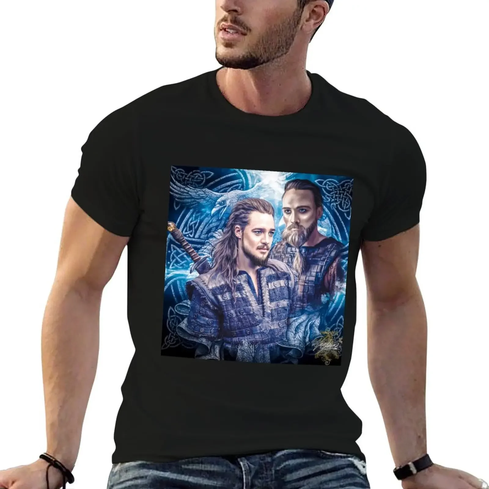 Erik and Uhtred- The Last Kingdom T-Shirt plus sizes graphic tee shirt summer clothes mens plain t shirts