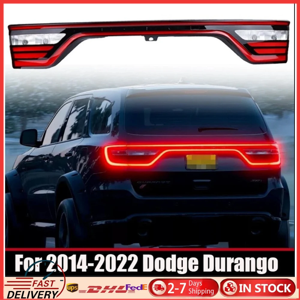 

Задние фонари задней двери с отверстием для камеры для Dodge Durango 2014-2022 68453659AA, стоп-сигнал, аксессуары для заднего фонаря автомобиля