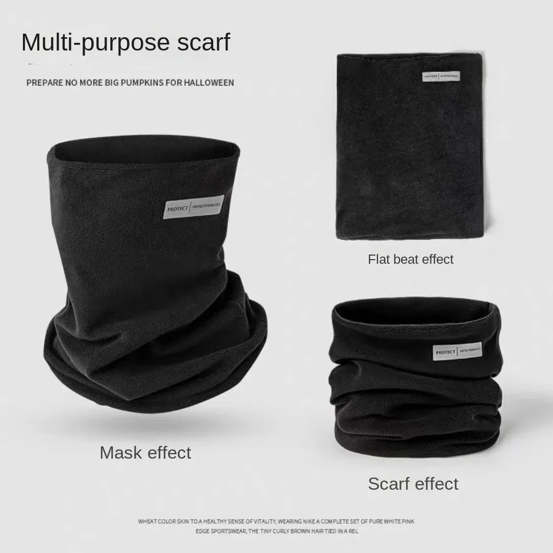 

Neck Warmer Men Fleece Neck Gaiter Women Scarf Winter Thick Circle Loop Infinity Scarf Warm Windproof