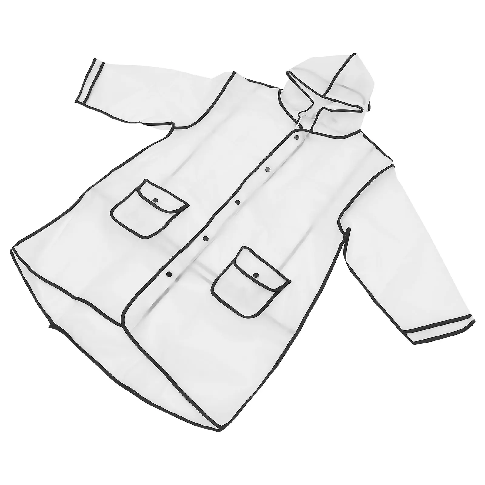 

1pc Hooded Waterproof Raincoat Portable Raincoat For Portable Lightweight Eva Rain Suit School Play Rain Gear