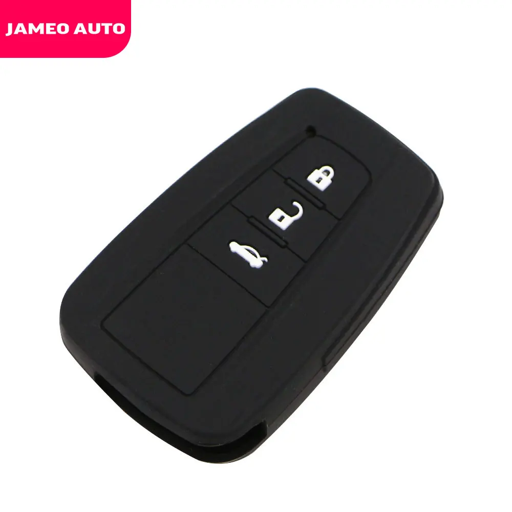 Silicone Car Key Fob Cover Case for Toyota CHR C-HR Camry Prius Prado Rav4 2016 - 2022 2/3/4 Buttons Remote Keyless