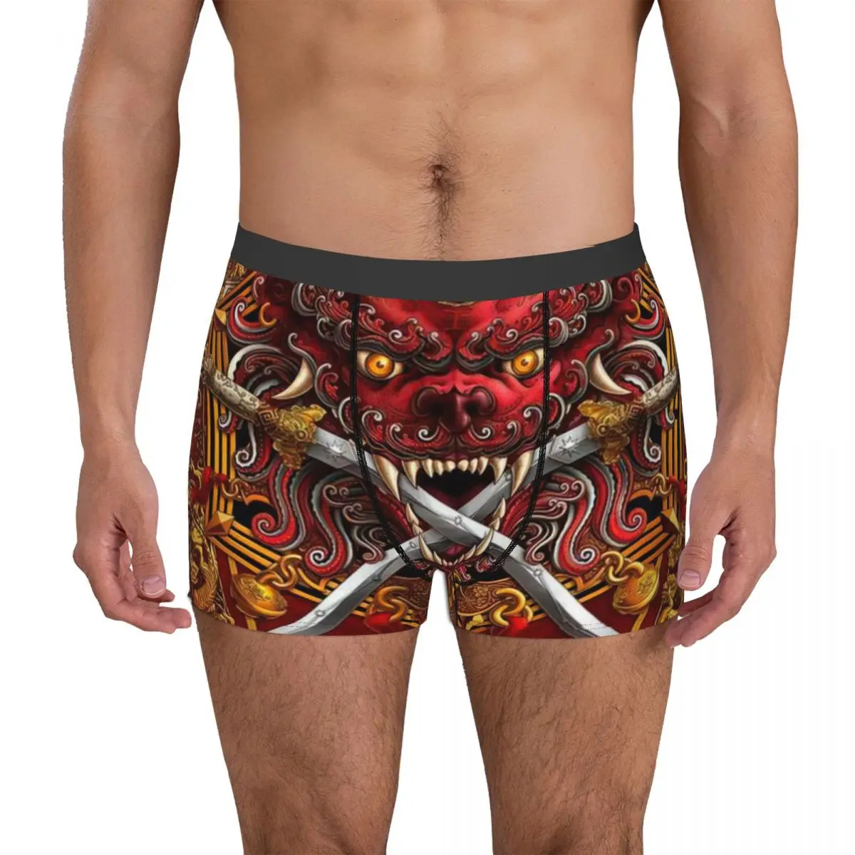 

Ancient Sword Lion Underpants Cotton Panties Men's Underwear Ventilate Shorts