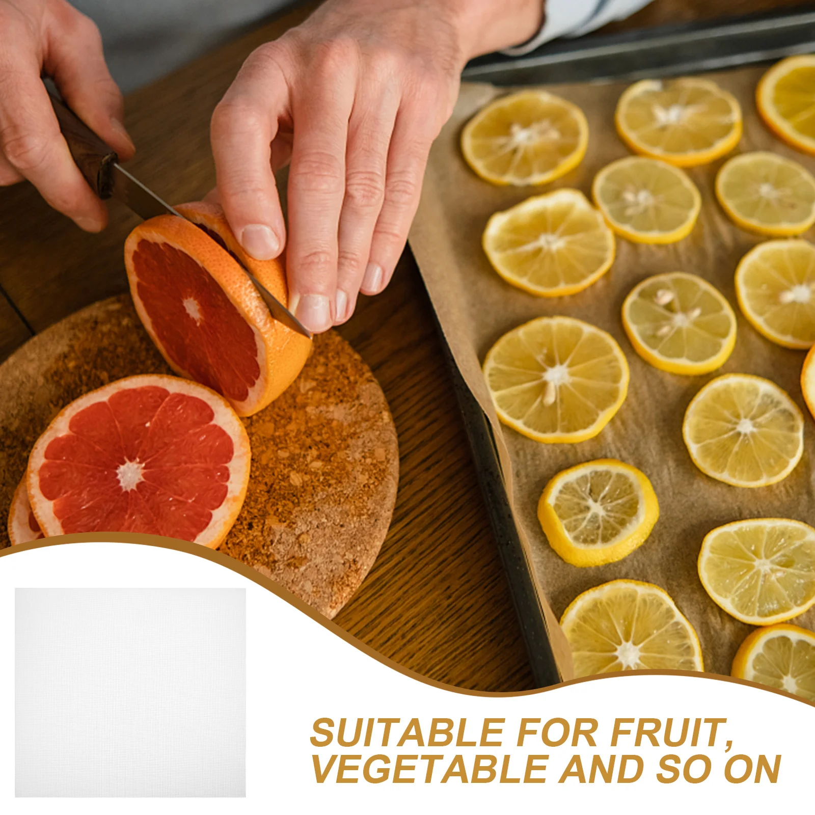 

8 Pcs Pad Silicone Silicone Food Dryer Mats Fruit Vegetable Pads 40x43cm Dehydrator Sheets Kitchen Supplies