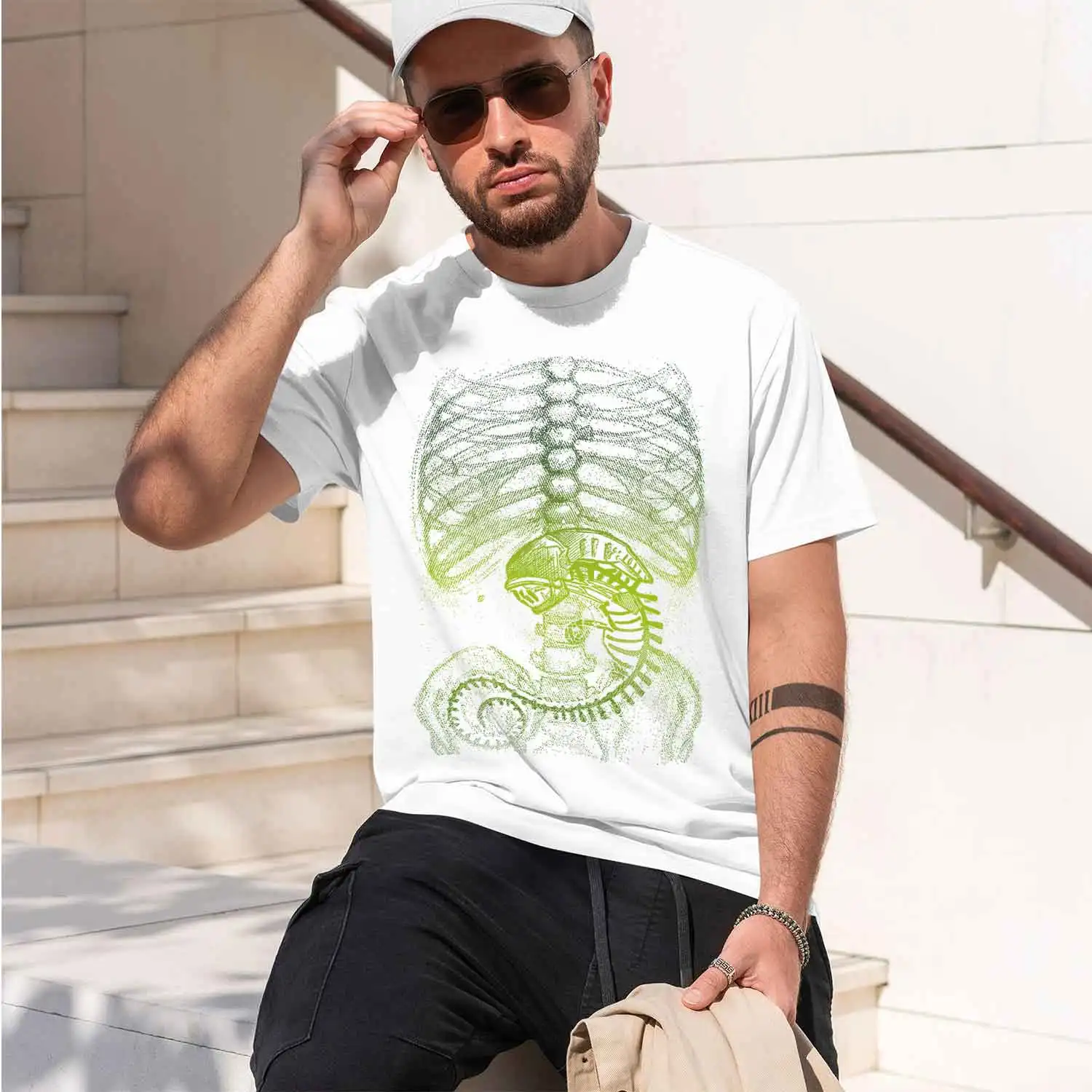 In Nippon No One Can Hear Scream Janese en vintage xenomorph ripley plus 2026 New Model Men’s Short-sleeve crewneck T-Shirt Clas