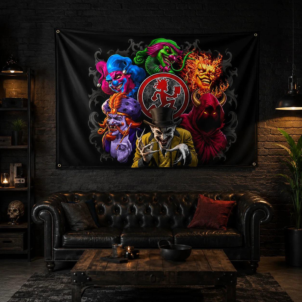 ICP Insane Clown Posse BAND Banner INS Style Outdoor Party Decoration Atmosphere Flag