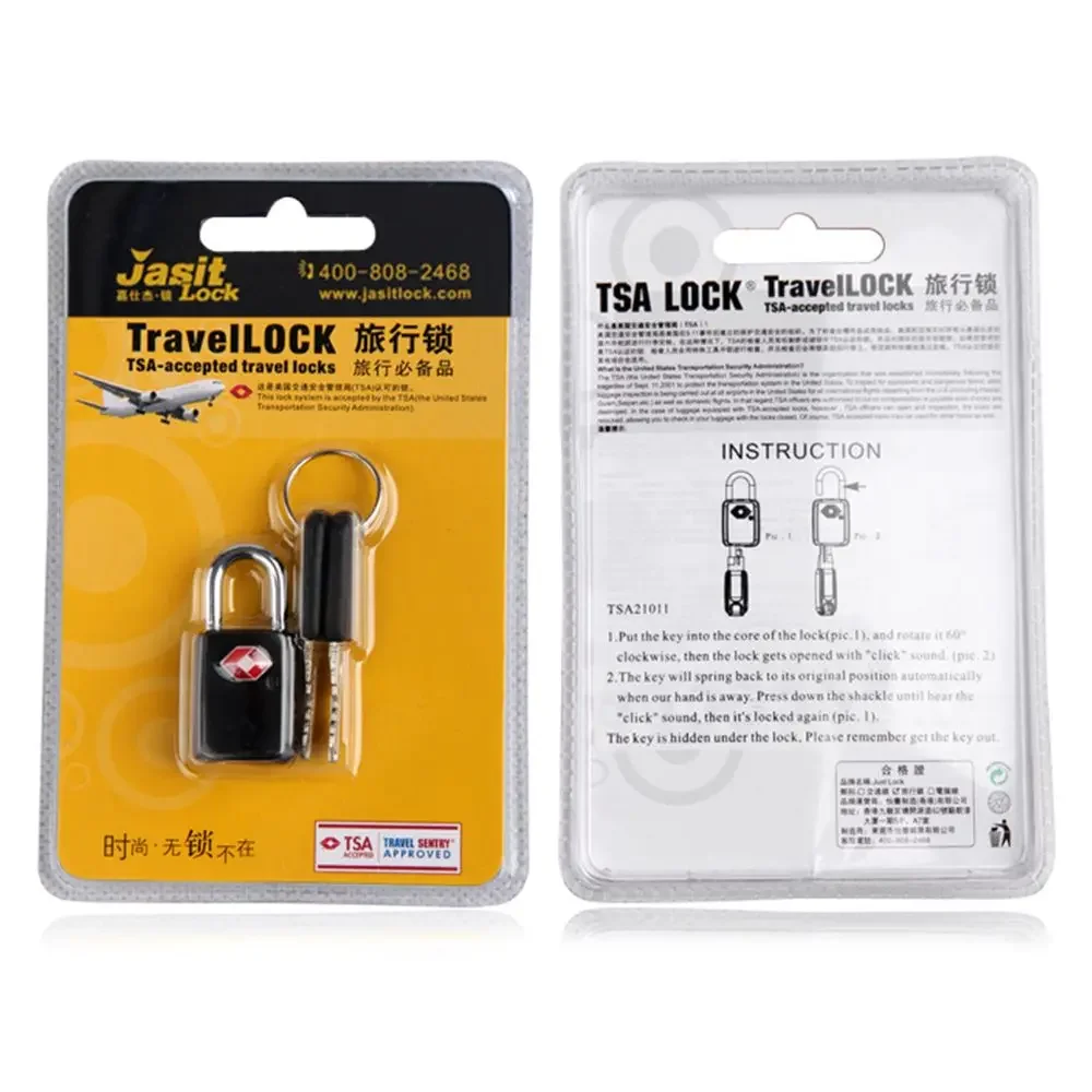 Waterproof Small Portable TSA Customs Lock Locks Luggage Padlock