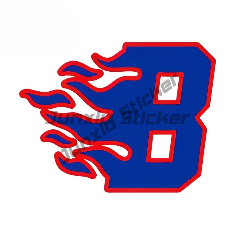 Colorful Flame Letters Car Stickers Attractive Motorcycle Air Conditioner Suitcase Vinyl Decals Cool Car Styling