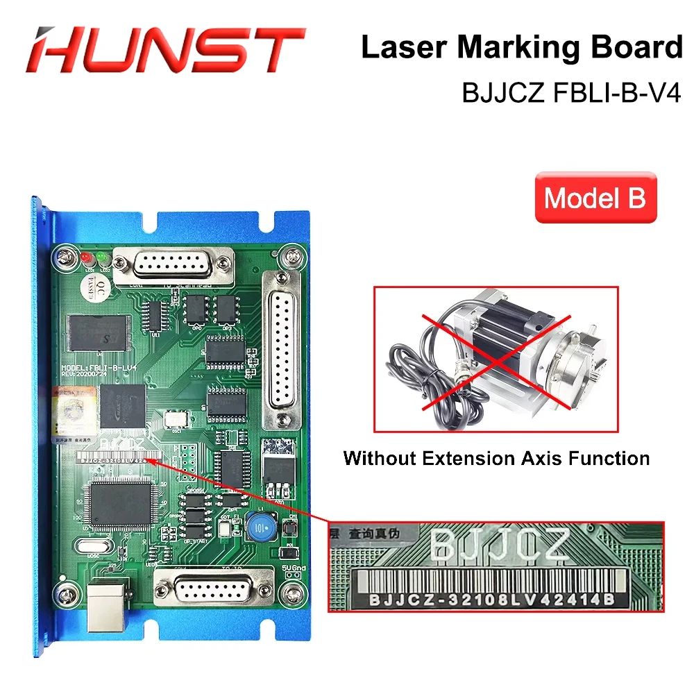 HUNST BJJCZ Laser Controller Original Card JCZ Control Board FBLI-B-LV4 Ezcad for IPG Raycus JPT MAX Fiber Marking Machine