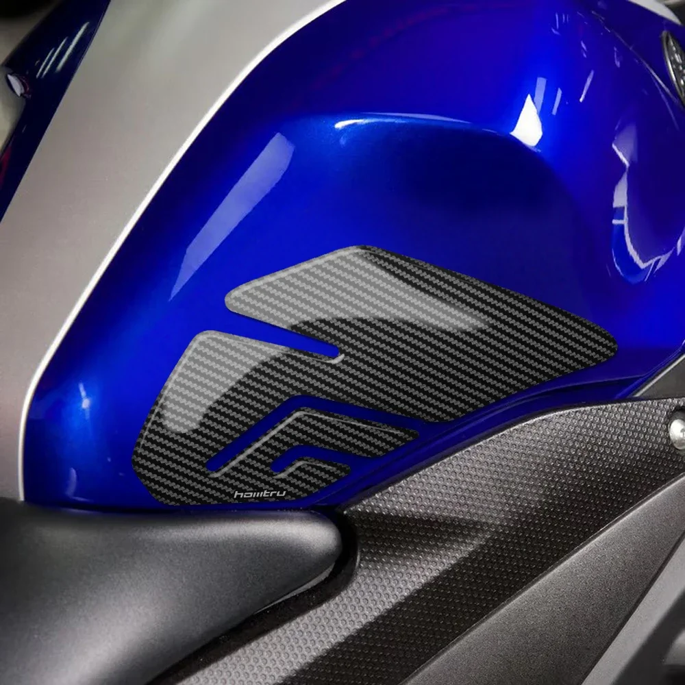 

for Yamaha YZF-R3 R3 2015-2018 Motorcycle Carbon Fiber Side Fuel Tank Knee Protector Anti Slip Protection Sticker