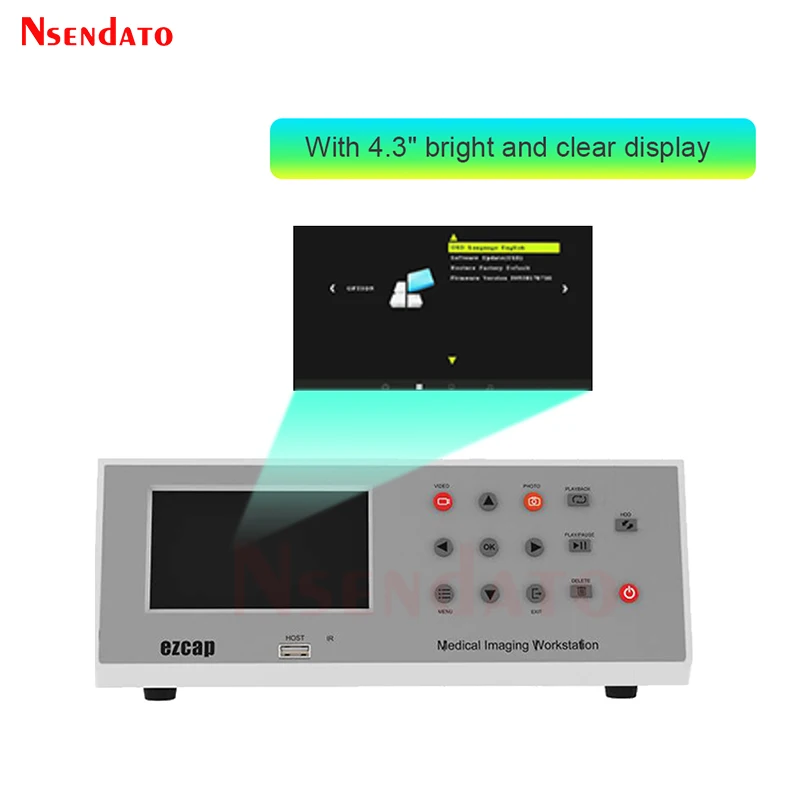 Ezcap292 شاشة TFT 4.3 بوصة محطة عمل التصوير الطبي HDMI مسجل التقاط الفيديو الطب عن بعد تعليم الجراحية للبث المباشر