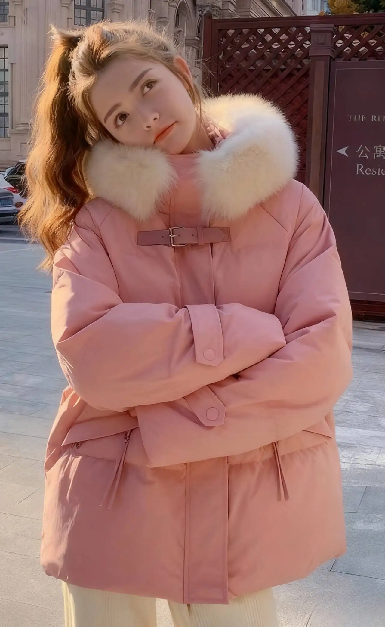 

Парки женские уличные осенние из флока с вышитыми поясами и рюшами на пуговицах плиссированные многослойные расклешенные милые женские изящные милые однотонные парки