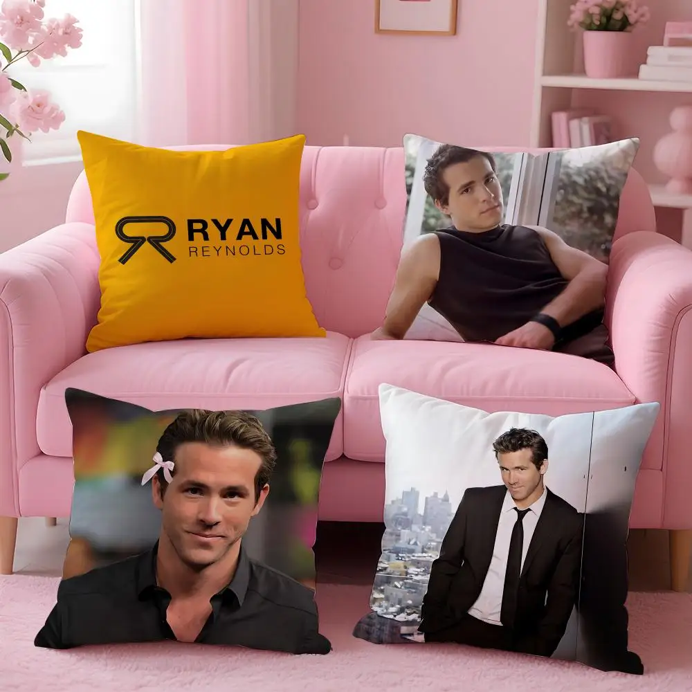movie Ryan Reynolds Cushion Cover Cushion Cover Set 4Pcs 50x50 45x45 40x40 Pillowcase Decorative Sofa Home Decor