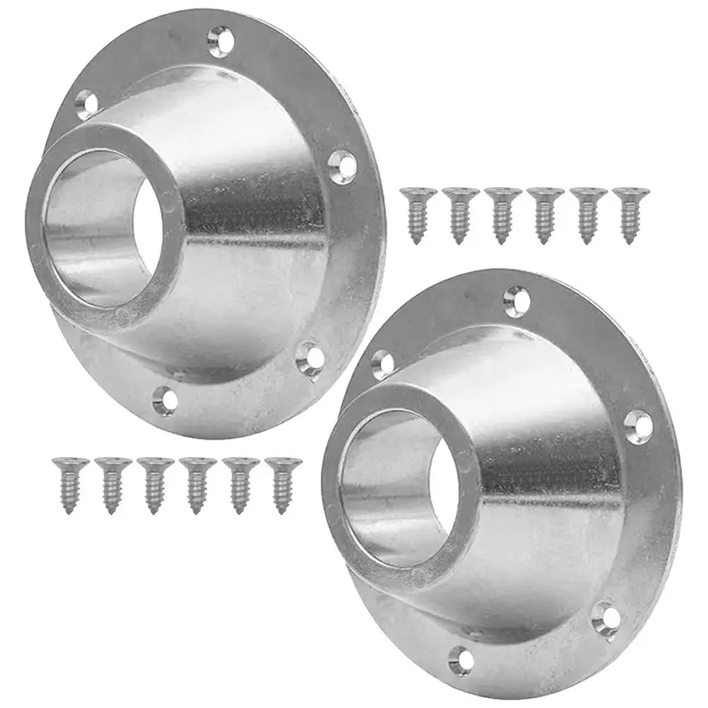 2Sets Sleek Rust Proof Aluminum Table Base for Rv Camper Yacht Secure Stable Mount Easy Install Modern Aesthetic Pedestal Table