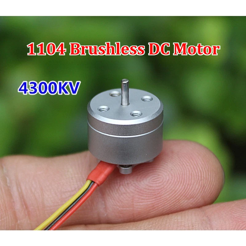 1104 Brushless Motor 4300KV Mini Brushless Motor Miniature Brushless Motor RC Racing DIY 5.6g Lightweight
