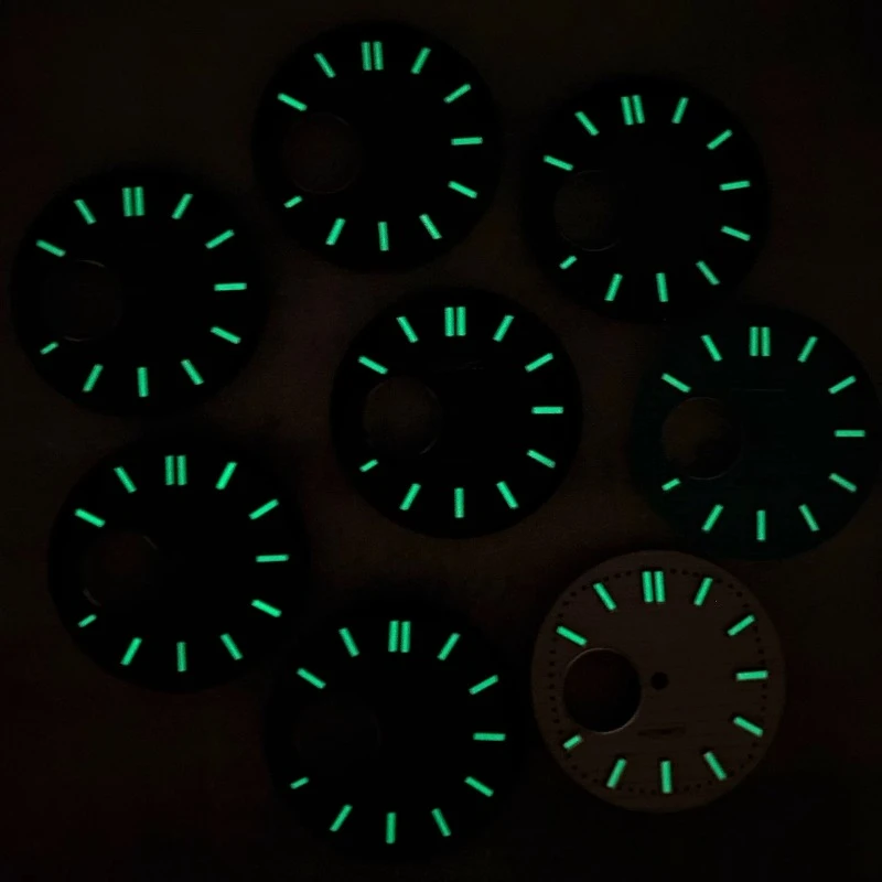 NH38 Dial 30.5mm S Hollow Surface Nautilus Dial Strong Green Luminous Dial Suitable for NH38 Movement Watch Accessories NEW