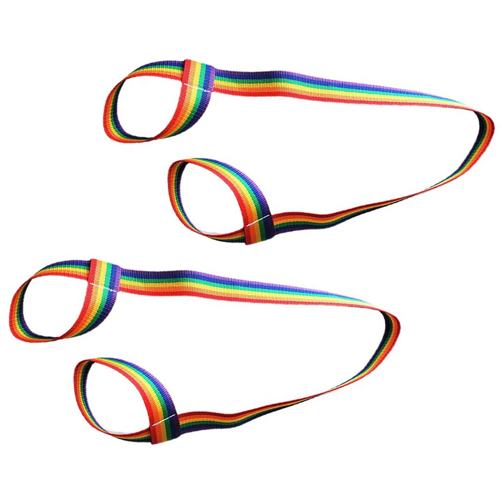 2 Pcs Ski Boot Straps on Skate Shoulder Leash Outdoor Veneer Roller Accessories Boots Fixing Polyester Carrier Skates Carrying