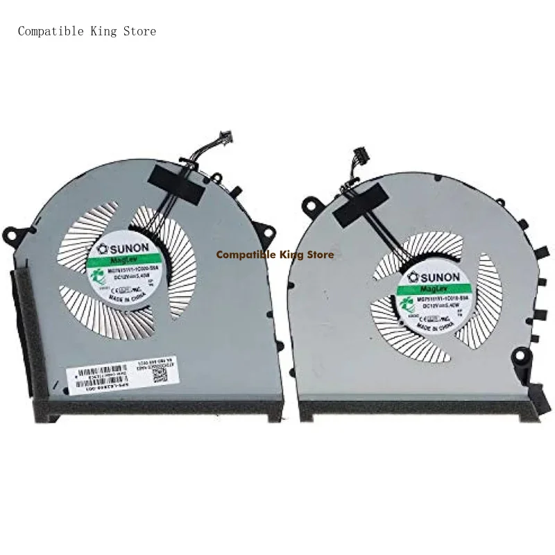d CPU & GPU Cooling Fan  For HP OMEN 17-CB Plus RTX 2080 L62866-001 MG75151V1-1C010-S9A MG75151V1-1C020-S9A