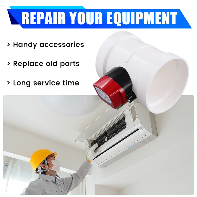 

Пластиковый моторизованный демпфер, обратный клапан из ПВХ, регулятор объема воздуховода для вентиляционной трубы 220VACAB13