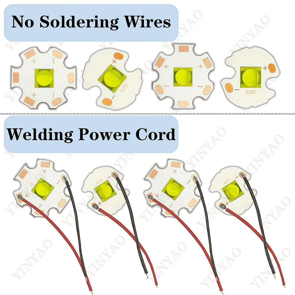 1PCS XHP70 LED Chip Lamp Beads High Power 7070 20W 40W DC3V 6V 12V White Light Warm White Diode Powerful Flashlight Headlight Se