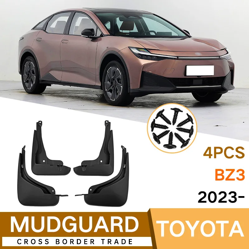 

Suitable for Toyota BZ3 2023 car front and rear tire mudguard foreign trade cross-border soft rubber mudguard tile modification