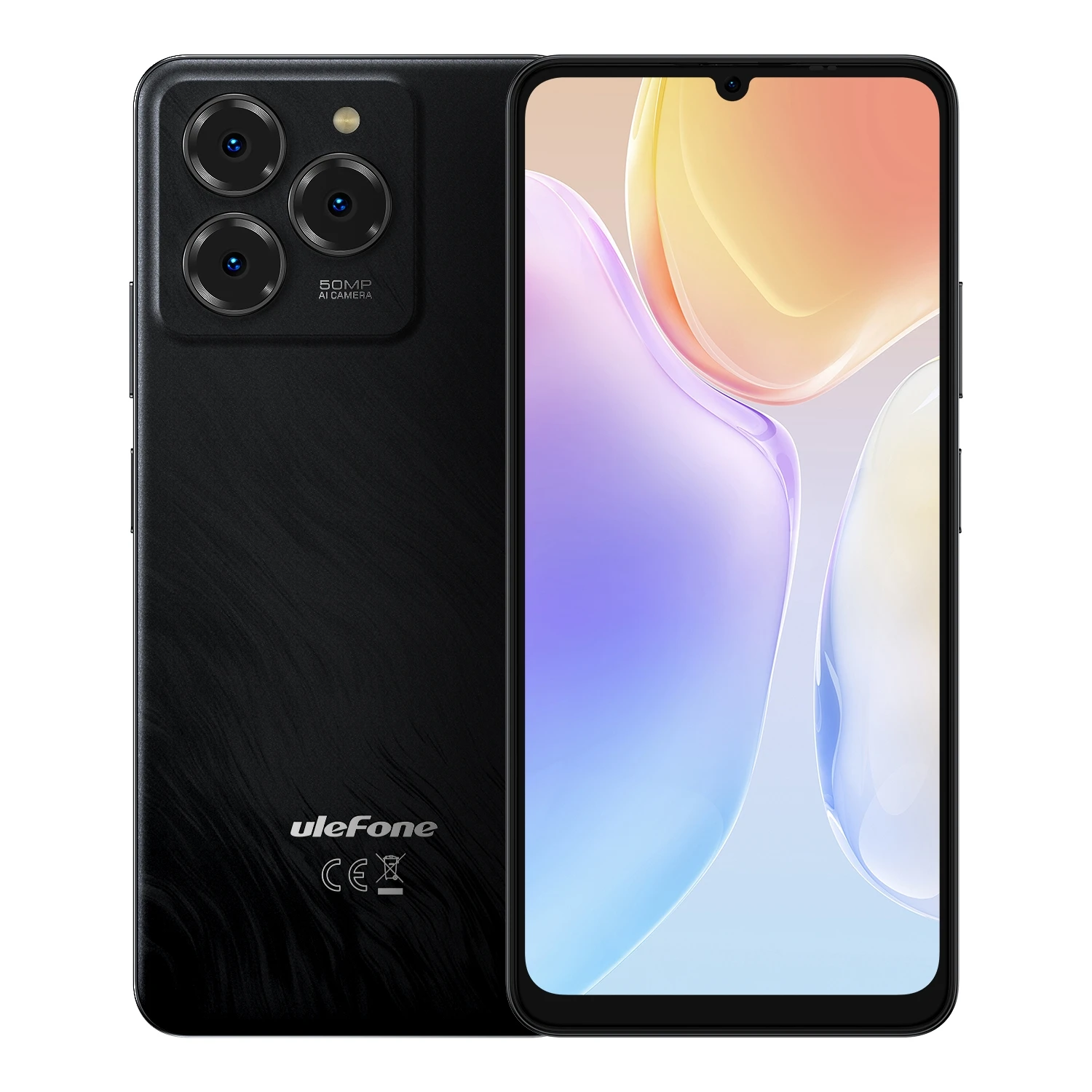 Ulefone Note 20 Pro Smartphone 4GB+128GB/ 256GB 6000mAh 6.75 '' Android 14 Unisoc T606 Octa Core 50MP Main Cameras 4G Cellphone